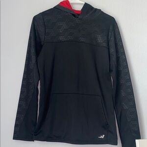 BCG Black Hoodie with Red Accents